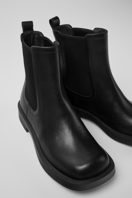 Exclusive Camper AU Mil 1978 Black Leather Chelsea Boots For Women