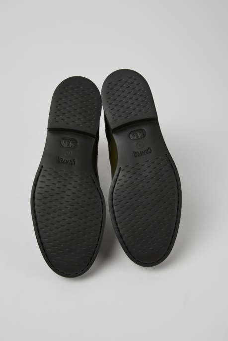 Camper AU Iman Dark Green Leather Chelsea Boots For Women New Arrivals