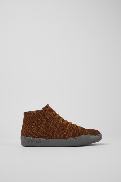 Camper AU Peu Touring Brown And Black Recycled Wool Sneakers For Women New Arrivals