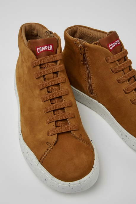 Peu Touring Brown Nubuck Sneakers For Women Camper AU New Arrivals