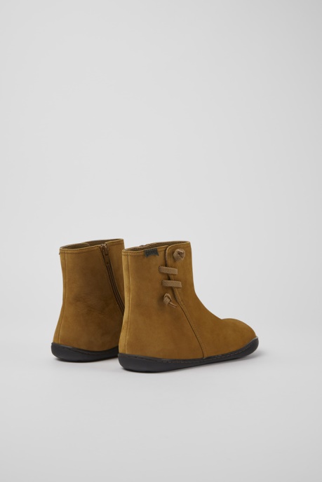 Peu Light Brown Nubuck Ankle Boots For Women Exclusive Camper AU