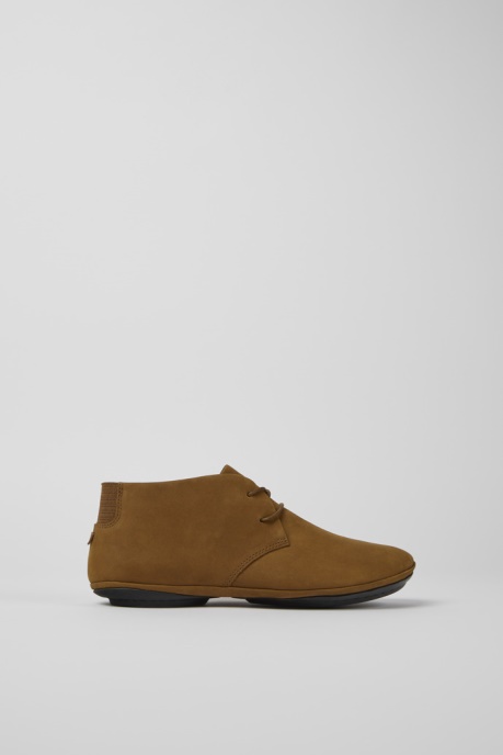 Camper AU Right Brown Nubuck Shoes For Women New Arrivals