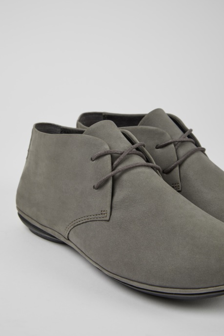 Camper AU Right Gray Nubuck Shoes For Women New Arrivals