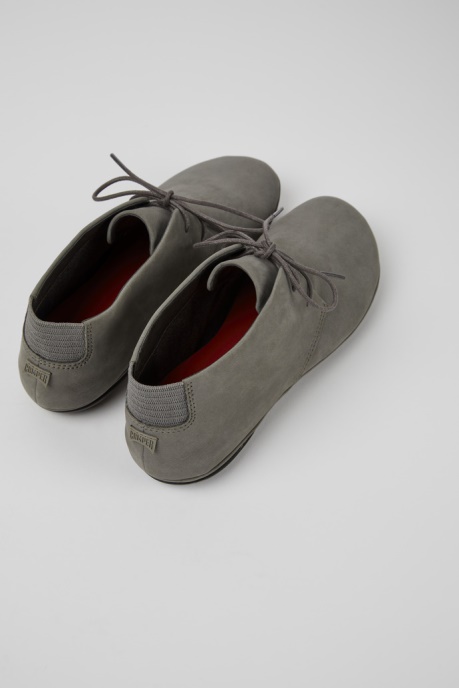 Camper AU Right Gray Nubuck Shoes For Women New Arrivals