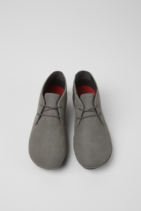 Camper AU Right Gray Nubuck Shoes For Women New Arrivals