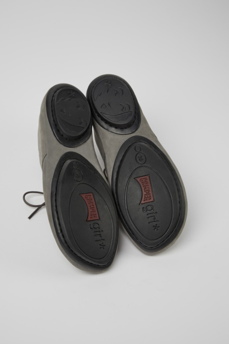 Camper AU Right Gray Nubuck Shoes For Women New Arrivals