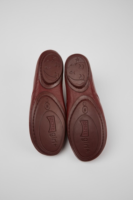 Right Burgundy Leather Shoes For Women Exclusive Camper AU