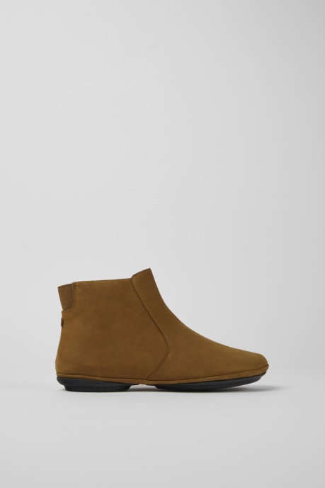 Camper AU Right Brown Nubuck Ankle Boots For Women New Arrivals