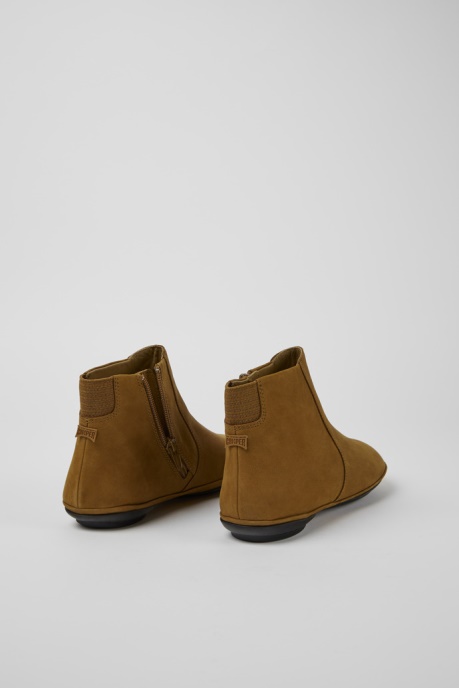 Camper AU Right Brown Nubuck Ankle Boots For Women New Arrivals
