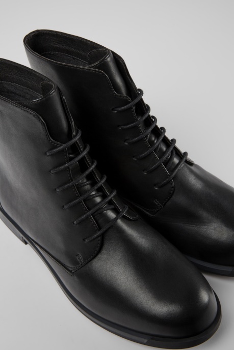 Exclusive Camper AU Bowie Black Leather Ankle Boots For Women