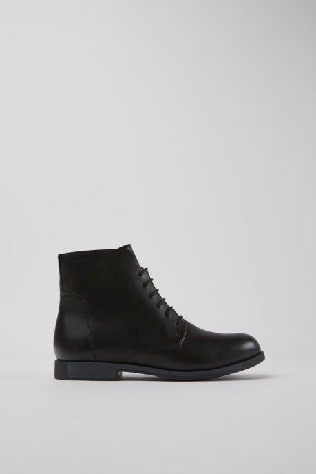 Exclusive Camper AU Bowie Black Leather Ankle Boots For Women