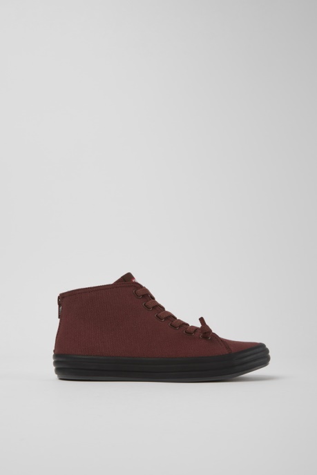 Borne Burgundy Textile Ankle Boots For Women Exclusive Camper AU