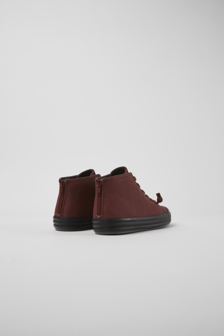 Borne Burgundy Textile Ankle Boots For Women Exclusive Camper AU