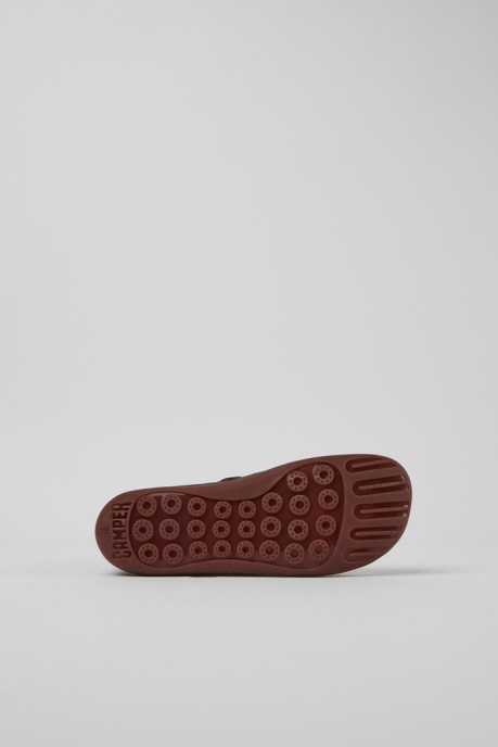 Design Peu Dark Grey Leather Ankle Boots Camper AU