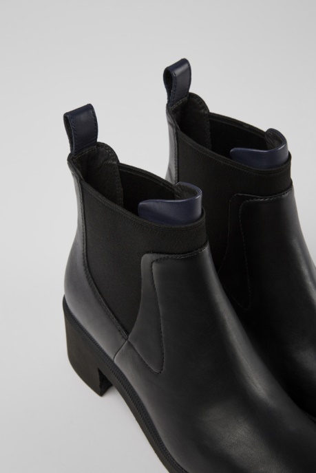 Wonder Black And Blue Leather Ankle Boots For Women Exclusive Camper AU