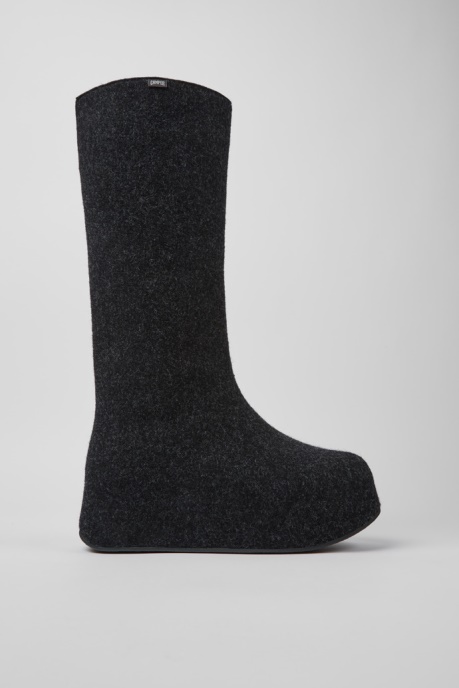 Exclusive Camper AU Ottolinger Dark Gray Wool High Boots For Women