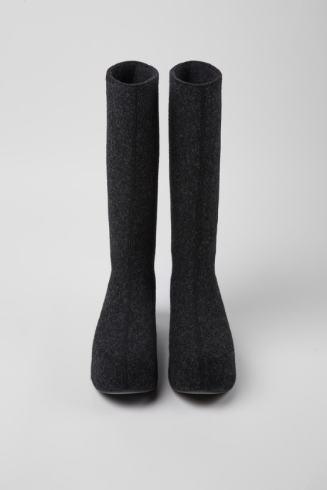 Exclusive Camper AU Ottolinger Dark Gray Wool High Boots For Women
