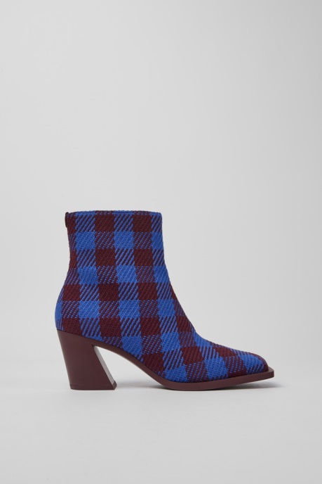 Karole Blue And Burgundy Cotton Boots For Women Exclusive Camper AU
