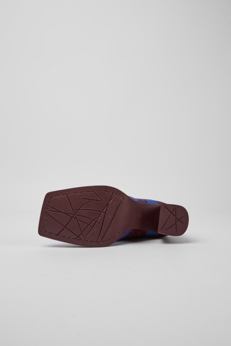 Karole Blue And Burgundy Cotton Boots For Women Exclusive Camper AU