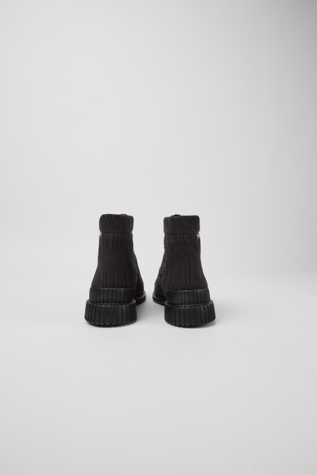 Camper AU Pix Tencel Black Zip Boots For Women New Arrivals