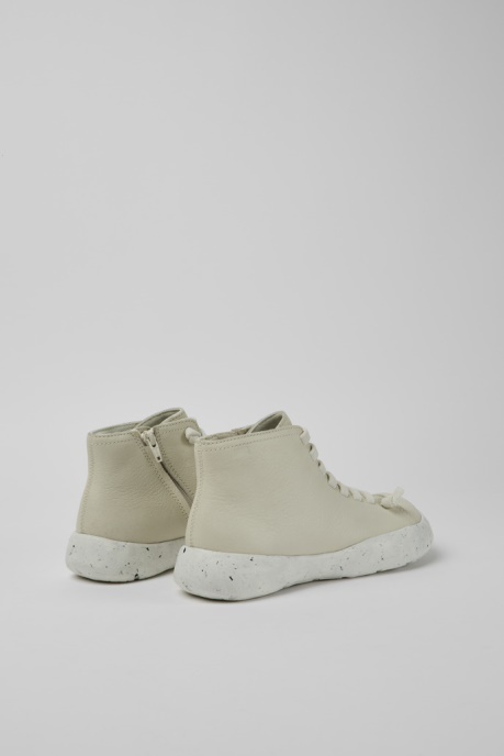 Peu Stadium White Leather Ankle Boots For Women Camper AU New Arrivals