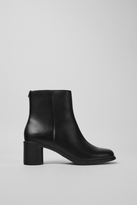 Design Meda Black Leather Boots For Women Camper AU