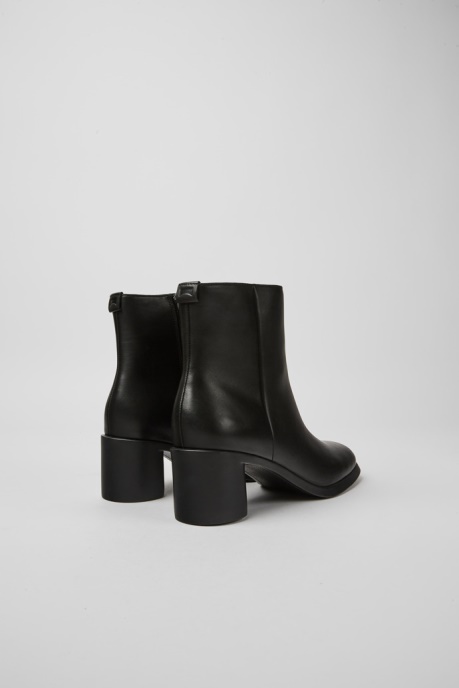 Design Meda Black Leather Boots For Women Camper AU