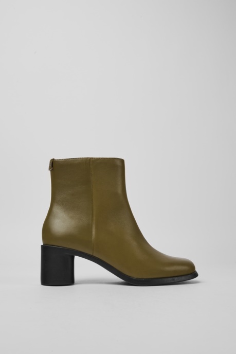 Meda Green Leather Boots For Women Exclusive Camper AU