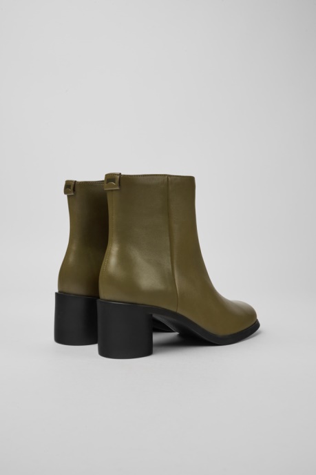 Meda Green Leather Boots For Women Exclusive Camper AU