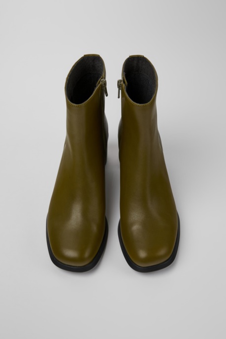 Meda Green Leather Boots For Women Exclusive Camper AU