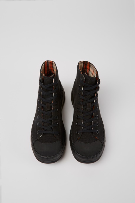 Teix Black Rubber And Bci Cotton Boots Exclusive Camper AU