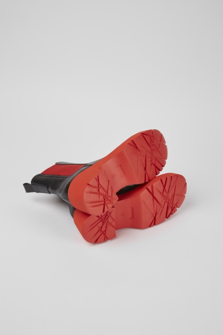 Camper AU Milah Black Leather Boots For Women New Arrivals