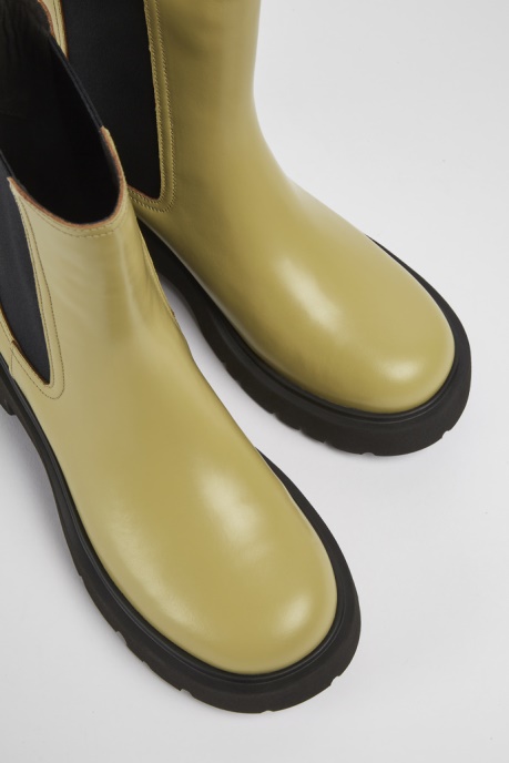 Exclusive Camper AU Milah Beige Leather Boots For Women