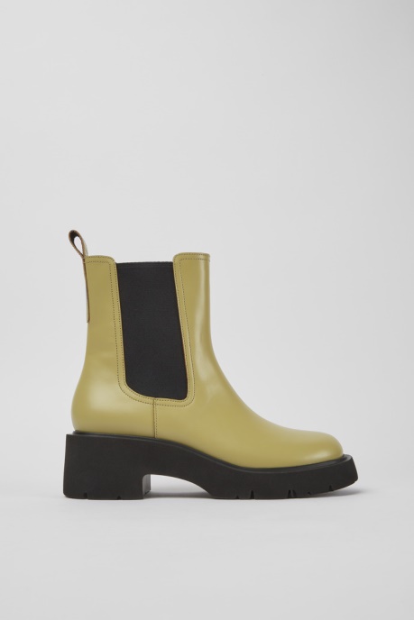 Exclusive Camper AU Milah Beige Leather Boots For Women