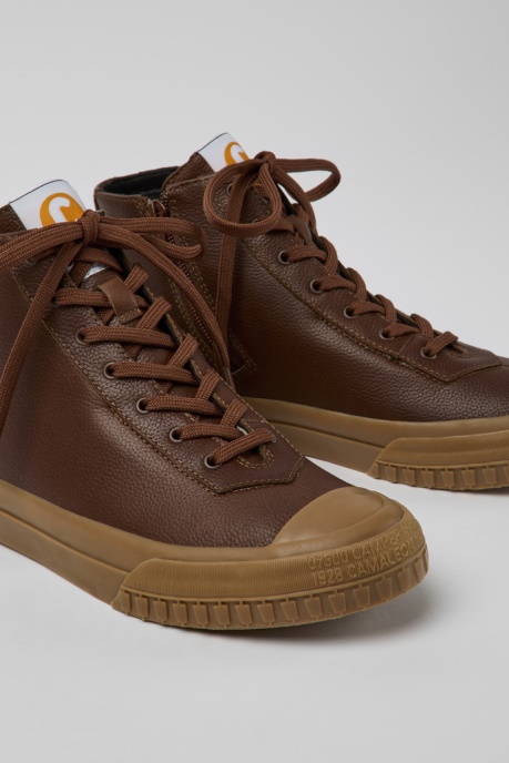 Exclusive Camper AU Camaleon Brown Leather Boots For Women