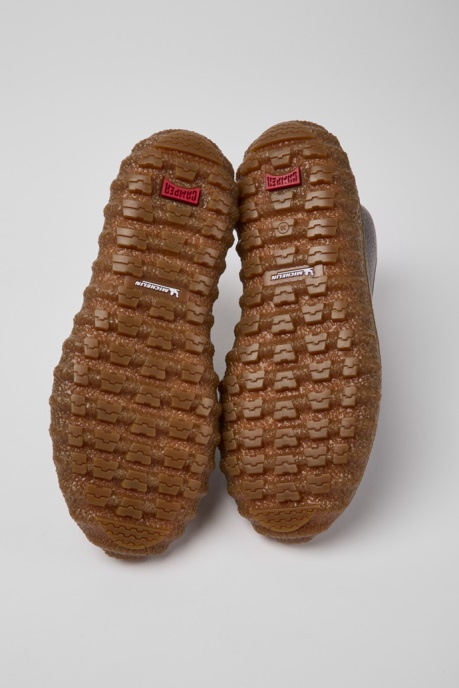 Design Ground Michelin Burgundy Leather Ankle Boots Camper AU