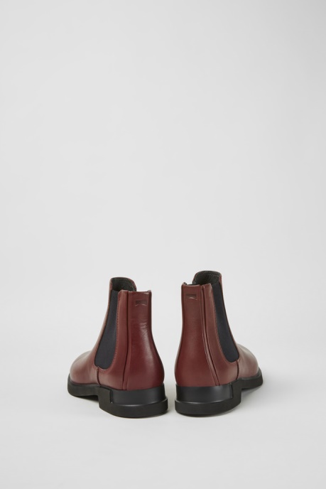 Exclusive Camper AU Iman Burgundy Leather Ankle Boots