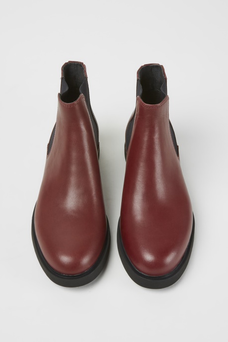 Exclusive Camper AU Iman Burgundy Leather Ankle Boots