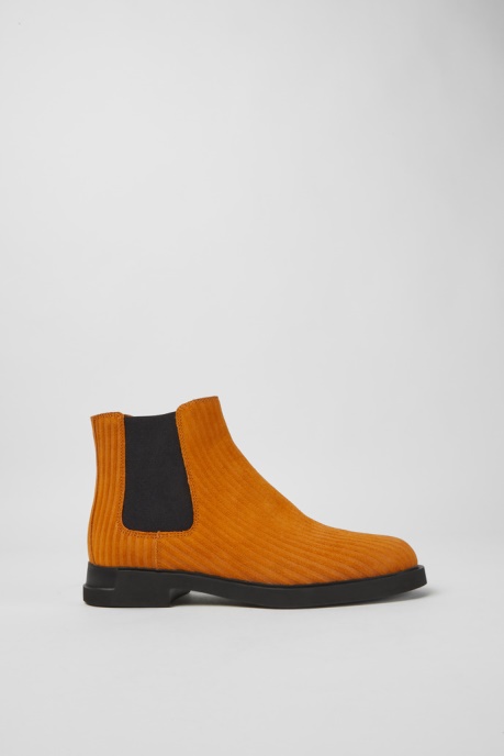 Camper AU Design Iman Orange Nubuck Ankle Boots