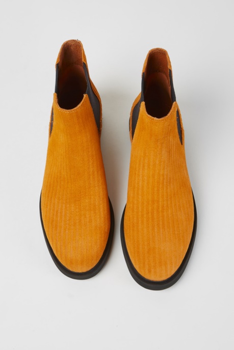 Camper AU Design Iman Orange Nubuck Ankle Boots