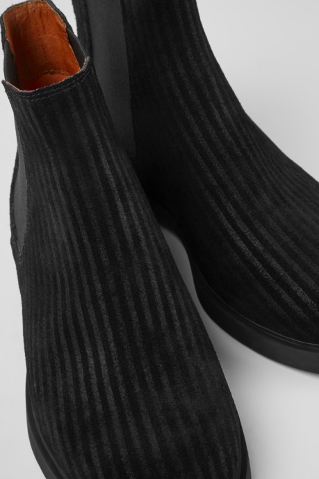 Iman Black Nubuck Ankle Boots Camper AU New Arrivals