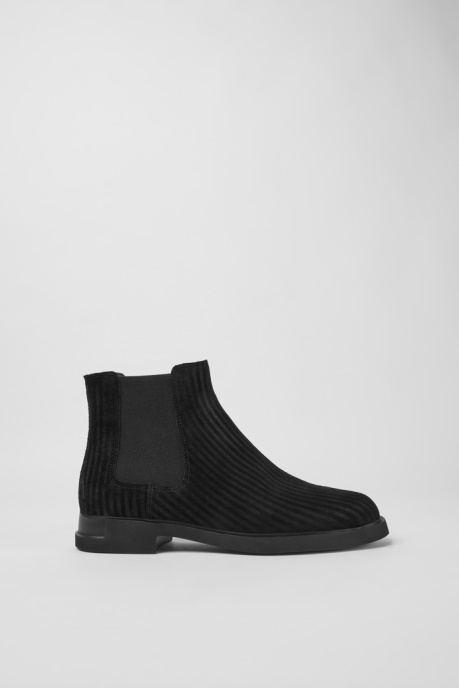 Iman Black Nubuck Ankle Boots Camper AU New Arrivals