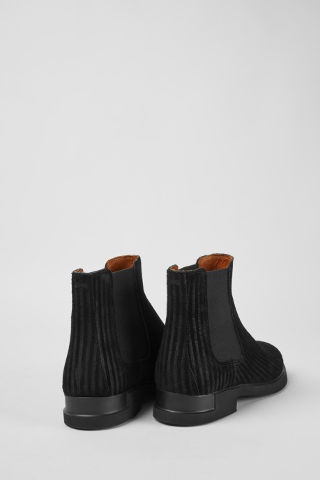 Iman Black Nubuck Ankle Boots Camper AU New Arrivals