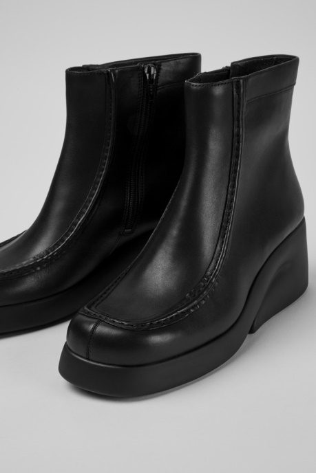 Kaah Black Leather Boots For Women Exclusive Camper AU