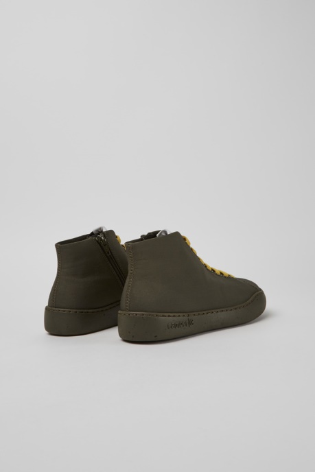 Peu Touring Green Textile Ankle Boots Exclusive Camper AU