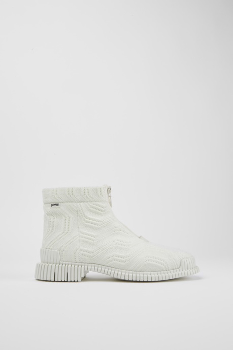 Design Pix Tencel White Zip Boots For Women Camper AU