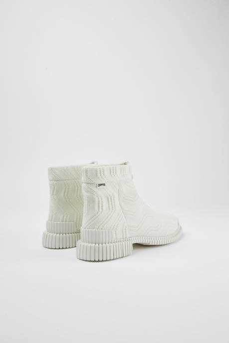 Design Pix Tencel White Zip Boots For Women Camper AU