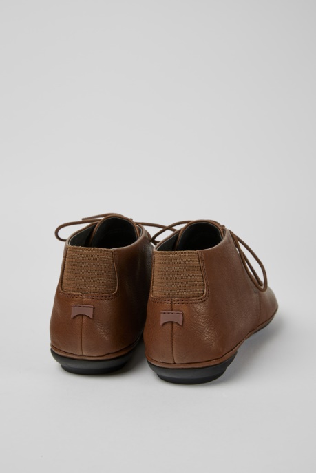 Camper AU Design Right Brown Lace Up Ankle Boot For Women