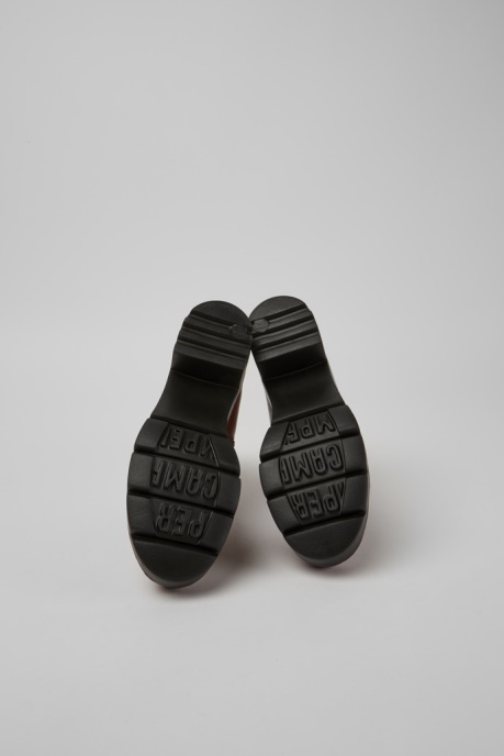 Camper AU Wanda Red-Brown Zip Ankle Boot For Women New Arrivals