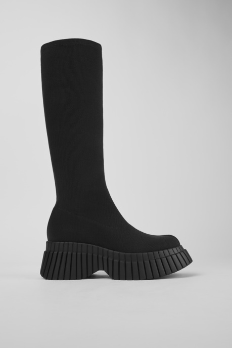 Design Bcn Black Textile Boots For Women Camper AU